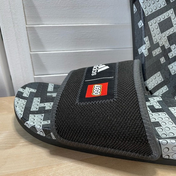 Adidas  Black and Gray Slides main image 4